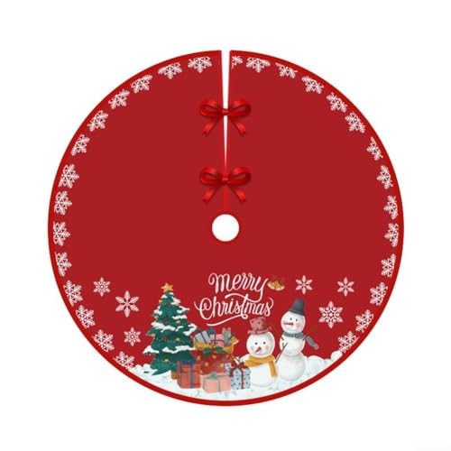 Cartoon Print Holiday Tree Skirt Perfect for Traditional and Modern Themes (06) von DystopiaWorld