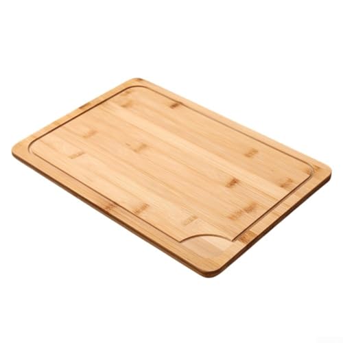 Chic Serviertablett aus Holz für Steaks, umweltfreundlich, Massivholzplatte für kulinarische Präsentation (mittlere Größe) von DystopiaWorld