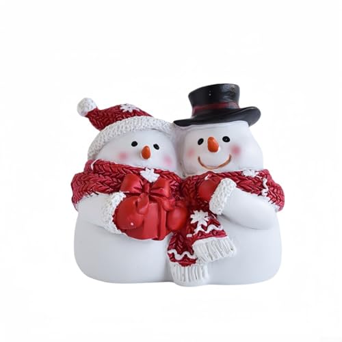 Dekorativer Schneemann aus Kunstharz, eleganter Tisch-Akzent für Neujahrs- und Erntedank-Partys (C) von DystopiaWorld