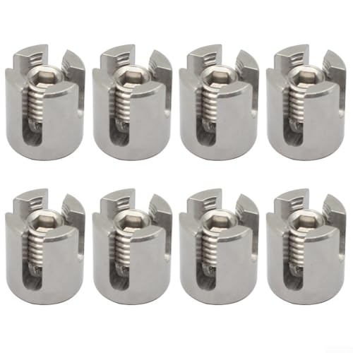 Drahtseilklemme, für Rankgittersysteme, zur Sicherung von Draht, Seil oder Kabel, 12 x 4 mm, 8 Stück Drahtseilklemme, für Rankgittersysteme, zur Sicherung von Draht, Seil oder Kabel, 12 x 4 mm, 8 Stück von DystopiaWorld