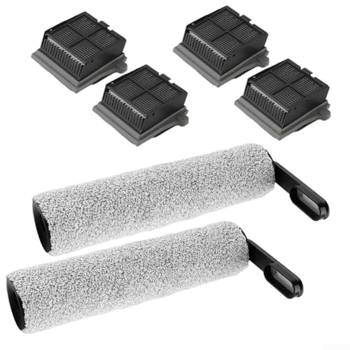 Ersatz-Filterrollbürste, 4 waschbare Filter und 2 Walzenbürsten, für Tineco IFloor 5 Breeze Staubsauger, Hartholz, Fliesen und Teppich von DystopiaWorld
