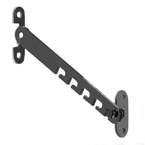 Fensterschloss, zum Kippen von Fenstern, mit Kindersicherheits-Fensterbegrenzung und windabweisendem Kippstopper, für sichere Fensterkontrolle (schwarz lang) von DystopiaWorld