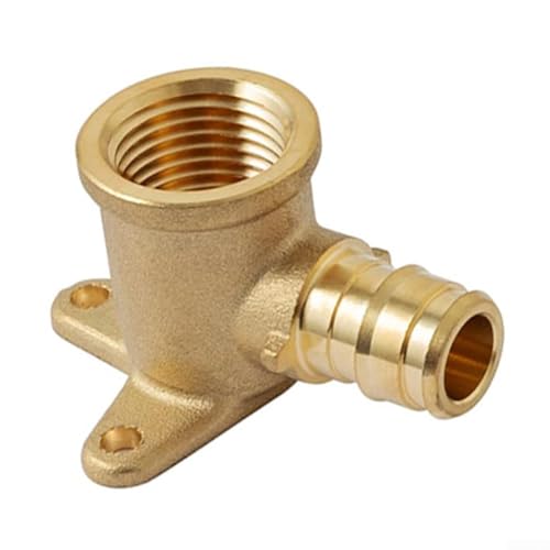 Für PexB Expansion Drop Ear Elbow für Sanitärsysteme, Messingkonstruktion mit F1807 und NSF ANSI 61 Zertifizierung (4 Stück 1/2 Zoll) von DystopiaWorld