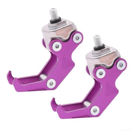 Gear Management 2 Roller-Haken zum einfachen Aufhängen von Helmen und Rucksäcken (2 Stück lila) von DystopiaWorld