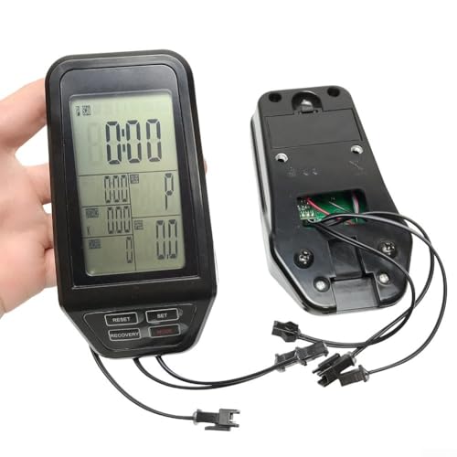 Heimtrainer-Monitor, LCD-Monitor, Tachometer, mit integriertem Herzfrequenzmesser und 4 Funktionstasten Heimtrainer-Monitor, LCD-Monitor, Tachometer, mit integriertem Herzfrequenzmesser und 4 Funktionstasten von DystopiaWorld