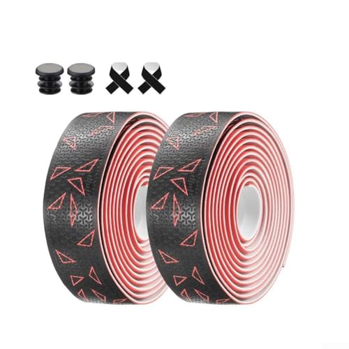 High Efficiency Dual Color Gradient Bike Handlebar Tape EVA PU, Ideal for Various Sports Accessories and Equipment (Red) von DystopiaWorld