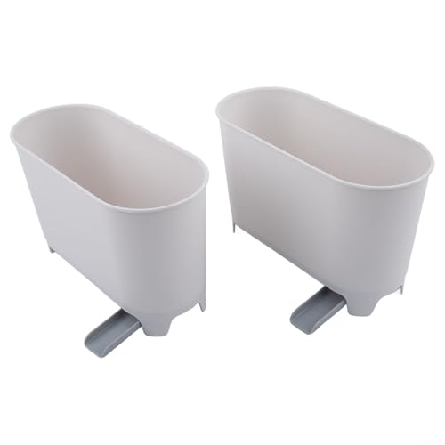 Konstruktion von 2 wiederverwendbaren PP-Küchenspüle-Körben sorgt für Langlebigkeit und Funktionalität (weiß) von DystopiaWorld