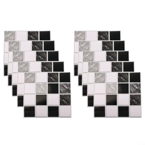 MSC077 Mosaik-Wandaufkleber, 10 x 10 cm, Set für Hausrenovierung, 10 Stück MSC077 Mosaik-Wandaufkleber, 10 x 10 cm, Set für Hausrenovierung, 10 Stück von DystopiaWorld