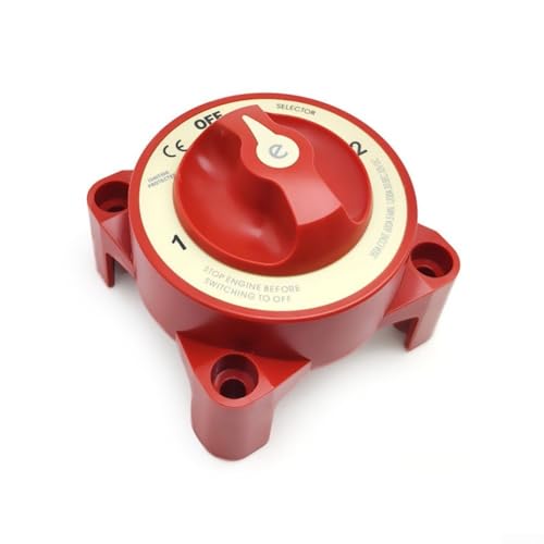 Marine und RV Batterie Hauptschalter 3 Positionen Heavy Duty mit 12V 300A Kapazität und Lichtmaschinenschutzfunktion Marine und RV Batterie Hauptschalter 3 Positionen Heavy Duty mit 12V 300A Kapazität und Lichtmaschinenschutzfunktion von DystopiaWorld