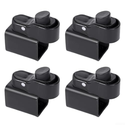 Pavillon-Fußknopf-Set mit 4 Stück für Popup-Zelt und Baldachin-Beinstangen, kompatibel mit 34 x 34 mm quadratischen Rohren für zuverlässige Verriegelung und Stabilität (Down-Taste) von DystopiaWorld