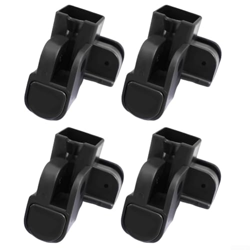 Pavillon-Fußknopf-Set mit 4 Stück für Popup-Zelt und Baldachin-Beinstangen, kompatibel mit 34 x 34 mm quadratischen Rohren für zuverlässige Verriegelung und Stabilität (Up-Taste) von DystopiaWorld