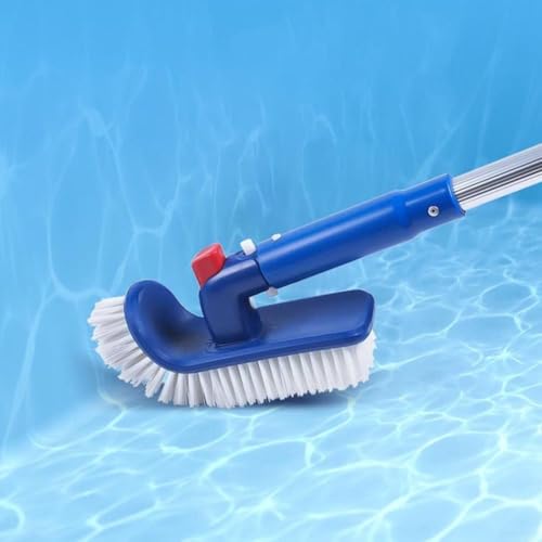 Pool-Bürstenkopf, 180 Grad drehbar, Handscheuerbürsten, Reinigung von Poolwänden, Stufen und Ecken, für Schwimmbäder, Whirlpools im Innen- und Außenbereich Pool-Bürstenkopf, 180 Grad drehbar, Handscheuerbürsten, Reinigung von Poolwänden, Stufen und Ecken, für Schwimmbäder, Whirlpools im Innen- und Außenbereich von DystopiaWorld