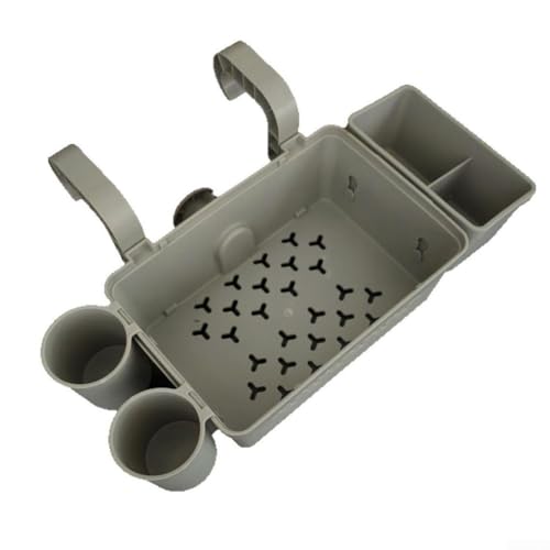 Poolside-Aufbewahrungskorb, oberirdischer Poolkorb mit Pool-Getränkehalter, Outdoor-Poolzubehör, für Handtücher, Getränke, Spielzeug (einzelne Tasse) von DystopiaWorld