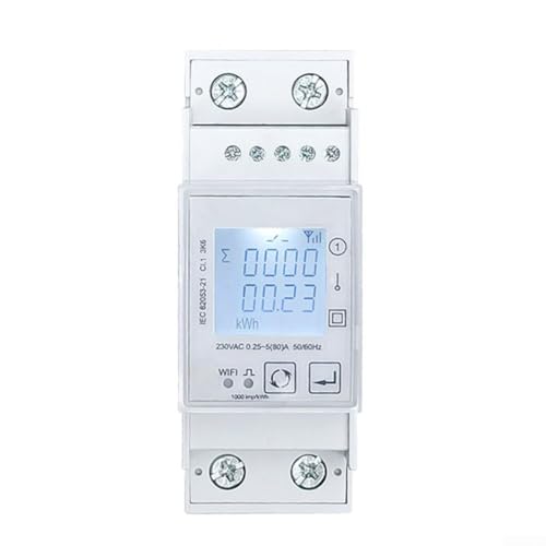 Smart Rail Meter für AC230V mit APP Überwachung für verbessertes Energiemanagement (WLAN) von DystopiaWorld