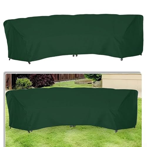 Sofabezug für den Außenbereich, 210D, für verschiedene gebogene Sofas, 228 x 116 x 86 cm, 305 x 99 x 91 cm, und 483 x 99 x 92 cm (228 x 116 x 86 cm) von DystopiaWorld