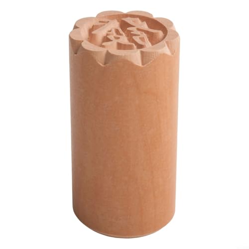 Traditioneller Holzstempel mit Mondkuchen für Form, Siegelstempel, 2 x 5 cm Durchmesser, für chinesisches Gebäck, Dekoration, DIY-Werkzeug, geeignet für den Heimgebrauch () von DystopiaWorld