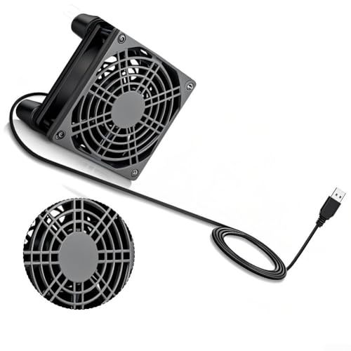 USB Ventilator mit wasserdichter Wärmeableitungsfunktion für Router Schränke und Heimkinosysteme für Bibliotheken, Schlafzimmer von DystopiaWorld