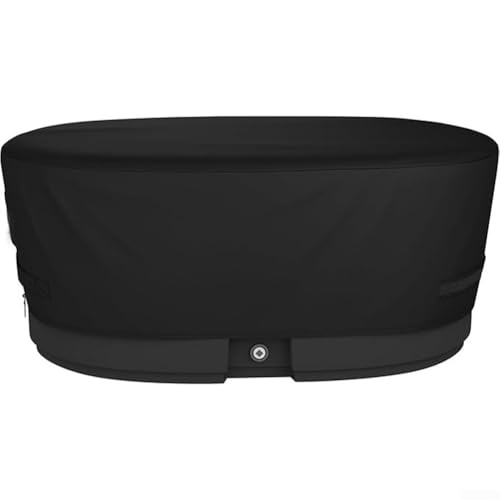 Wasserdichte Tankabdeckung, Eisbad, kaltes Tauchbecken, ovale Badewannenabdeckung, 600D wasserdicht und reißfest, für Outdoor-Spa oder Schwimmbad (246,4 x 66 x 45,7 cm) von DystopiaWorld