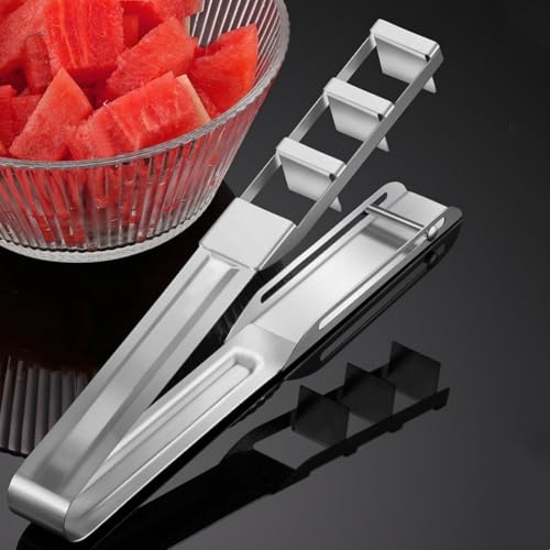 Wassermelonenschneider, Edelstahl, tragbar, Obst-Trenner, für Familienfeiern, Picknicks oder Outdoor-Camping, 23,5 x 9 x 3 cm von DystopiaWorld