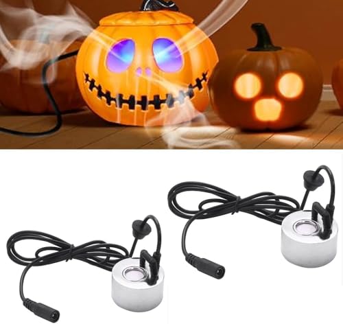 Dytabepl Ultraschall-Nebelmacher, Mini Vernebler Aquarium Mist Maker Wassernebler Fogger Luftbefeuchter Atmosphäre für Springbrunnen, Teich, Halloween Pumpkin und Hexentopf, Weihnachtsdekoration von Dytabepl