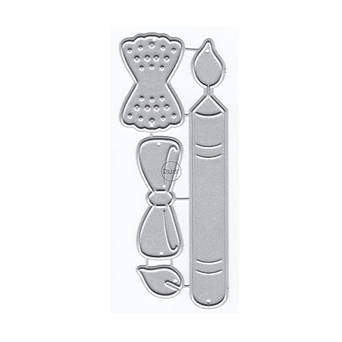 DzIxY Kerzen Schleifen Metall Stanzformen für Kartenherstellung Kit Prägung Papier Stanzformen Scrapbook Maschine Schablonen Lagerung Taschen Supplies von DzIxY