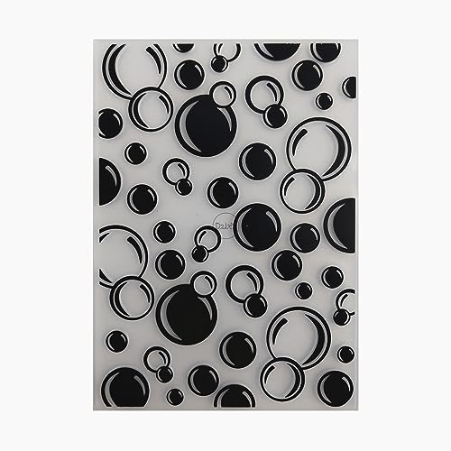 DzIxY Kreis Hintergrund Kunststoff Prägeschablonen für Karten Herstellung Supplies DIY Papier 3D Scrapbook Schablonen Album Handwerk Dekoration Vorlage von DzIxY