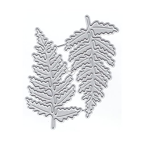 DzIxY Pines Leaves Metall-Stanzformen für Kartenherstellung, Prägepapier, Stanzformen, Scrapbook-Maschine, Schablonen, Aufbewahrungstaschen, Zubehör von DzIxY