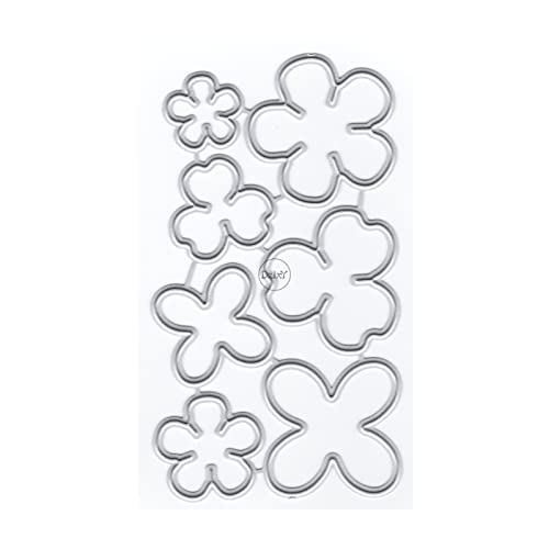 DzIxY Überlappende Blumen Bordüre Metall Stanzformen für Kartenherstellung Kit Prägepapier Stanzformen Sets Scrapbooking Maschine Schablonen Aufbewahrungstaschen Zubehör von DzIxY