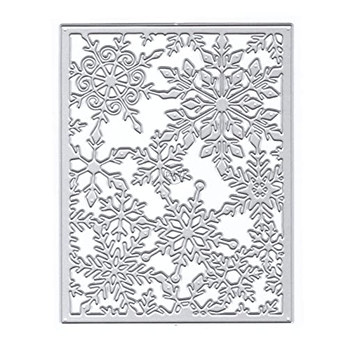 DzIxY Unregelmäßige Weihnachten Schneeflocken Bordüren Metall Stanzformen für Kartenherstellung Prägen Papier Stanzformen Sets Album Scrapbooking Vorlagen Schablonen Aufbewahrungstaschen von DzIxY