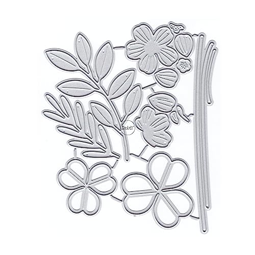 DzIxY Verschiedene Blumen Blätter Metall Stanzformen für Kartenherstellung Kit Prägepapier Stanzformen Scrapbook Maschine Schablonen Lagerung Taschen Supplies von DzIxY