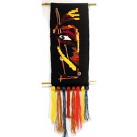 Gewebter Wandbehang, Kunst Handgewebter Boho Wanddeko Aus Fasern, Handgewebtes Kunstgeschenk "Die Maske - Szene Einer Frau" Gewebter Wandbehang, Kunst Handgewebter Boho Wanddeko Aus Fasern, Handgewebtes Kunstgeschenk "Die Maske - Szene Einer Frau" von DzevStudio