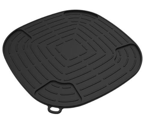 Dzmuero Heißluftfritteuse Unterlage Silikon für ninja crispi air fryer, Hitzeschutzmatte Arbeitsplattenschutz Rutschfest und Wasserdicht Silikon Matte für Ninja Crispi Zubehör von Dzmuero