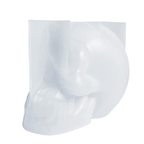 DzpKrka 3D Schädel Silikonform | Halloween-Kerzenform | Wiederverwendbare Silikonformen Halloween-Dekoration für Süßigkeiten, Kuchen, Schokolade, Eisgitter von DzpKrka