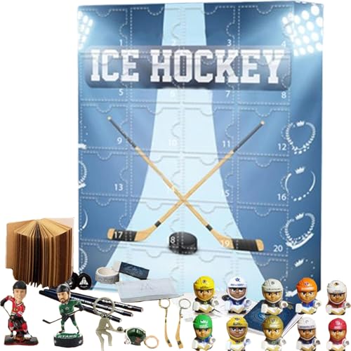 DzpKrka Eishockey Adventskalender 24 - Eishockey Countdown Schmuck Kalender - Weihnachtliche Sportfiguren für Familienabende Schulveranstaltungen - Kinder Jugendliche Erwachsene Heimpartys DzpKrka Eishockey Adventskalender 24 - Eishockey Countdown Schmuck Kalender - Weihnachtliche Sportfiguren für Familienabende Schulveranstaltungen - Kinder Jugendliche Erwachsene Heimpartys von DzpKrka