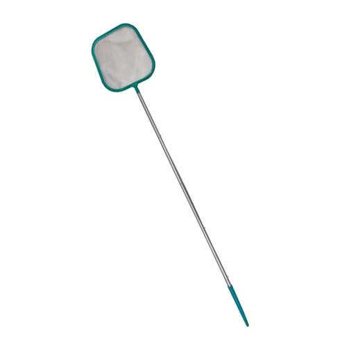 DzpKrka Kescher Pool Pool Kescher Und Skimmer 35x27.5x3cm Pool Netz Für Blätter Pool Leaf Skimmer Reinigungsnetz Mit 5 Stangenabschnitte Für Schwimmbad Teiche Springbrunnen Blätter Reinigen von DzpKrka