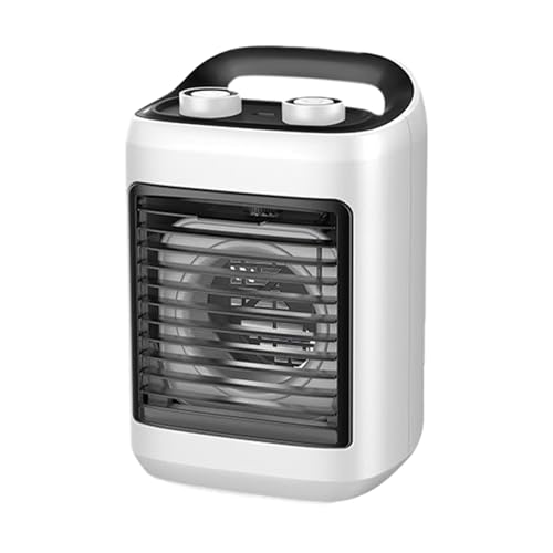 DzpKrka Klimaanlagen Ventilator - Ventilator Mit Kühlfunktion Für Schlafzimmer,Tragbares Wiederaufladbares Kühlgerät Mit Verstellbaren Modi & Luftbefeuchter Für Camping Büro Schlafzimmer Innen- Und von DzpKrka