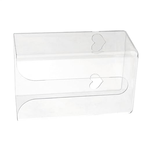 DzpKrka Kosmetiktuchhalter Für Die Wand Rechteckiger Taschentuchhalter Für Die Wand, Rechteckiger Wand Tissue Spender Halter, Transparente Wand Tissue Box Ohne Nägel Für Schreibtisch, Tür von DzpKrka