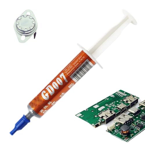 DzpKrka Thermopaste | Wärmeleitpaste für Laptops - Leitfähige Silikon Spritze für CPU-Komponenten Computer Drucker Elektronik & Zuhause mit Kühlfunktion von DzpKrka