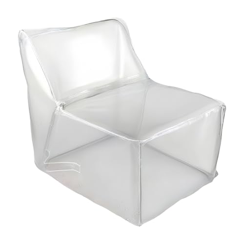 DzpKrka Transparenter Stofftier-Aufbewahrung Sitzsack | Transparente Sitzsackhülle zur Stofftier-Aufbewahrung für Kinder | Füllbarer Spielzeugorganizer für Kinderzimmer Spielzimmer | von DzpKrka