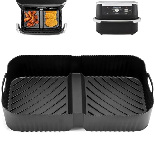 Airfryer Silikonform für Ninja Foodi Flexdrawer 10,4 L Heißluftfritteuse AF500EU, Heißluftfritteuse Zubehör für Ninja AF500DE (1PCS / 10.4L) von Dzpuhuojz