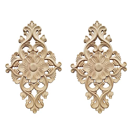 Dzsomt Holz Ornament 2 Stücke Ornamente für Möbel Holz Geschnitzte Möbel Appliques Schnitzerei Ornament Applique Frame Ornament Wandornamente Holz Applique Ornament Onlay Applique Frame Dzsomt Holz Ornament 2 Stücke Ornamente für Möbel Holz Geschnitzte Möbel Appliques Schnitzerei Ornament Applique Frame Ornament Wandornamente Holz Applique Ornament Onlay Applique Frame von Dzsomt