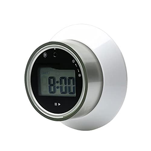 Dzwyc Timer 99 Minuten Mechanischer visueller Timer rotierender Timer mit lauter Alarm eignet Sich für Küchenlernen (Farben: Grün und Weiß) Küchengeräte (Color : White) von Dzwyc