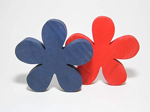 E+N Aufsteller Holz-Blume blau, Durchmesser: 15cm, Holz von E+N