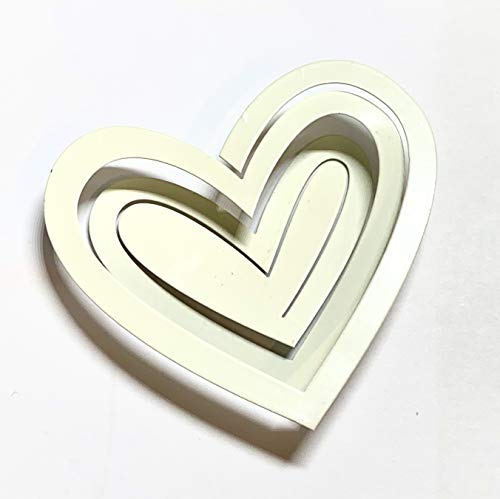 E+N Tischkartenhalter Metall-Herz Creme flach, 6 Stück-Pack, BxH: 7,5x6,8cm, Metall kann auseinandergezogen und z.B.als Namenschildhalter verwendet Werden. von E+N