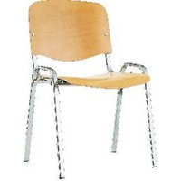 Besucher-Stuhl ISO Holz chrom/Buche von E/D/E