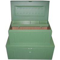 Stahlblechkoffer grün 830 x 440 x 340 mm von sonstige
