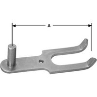POLLMANN Haken E,16mm,1/2 Stein zum Einmauern,Eisen galvanisch hell verzinkt von Pollmann