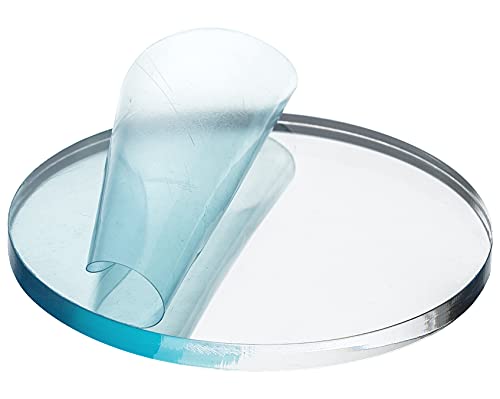 Acrylglas – Zuschnitte – Geprüfter UV-Schutz – Bruchfest und vielseitig einsetzbar – Acrylglasplatten - Scheiben (Durchmesser 150mm, Stärke 3mm, Transparent) von EH Design