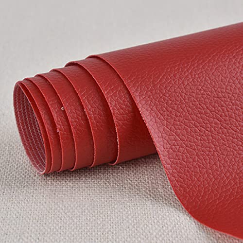 E-ALLDIR 1 Stück Leder Reparatur Set Patch KitSelbstklebende PU Leder Reparatur Tape Patch Erste Hilfe für Sofa Auto Sitz Möbel Jacken Handtasche 50 X 137 CM LZ2-rot von E-ALLDIR