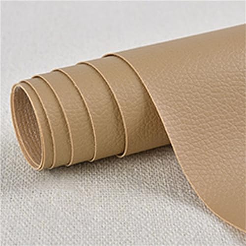 1 Stück Leder Reparatur Set Patch KitSelbstklebende PU Leder Reparatur Tape Patch Erste Hilfe für Sofa Auto Sitz Möbel Jacken Handtasche Khaki 20 x 30 cm von E-ALLDIR